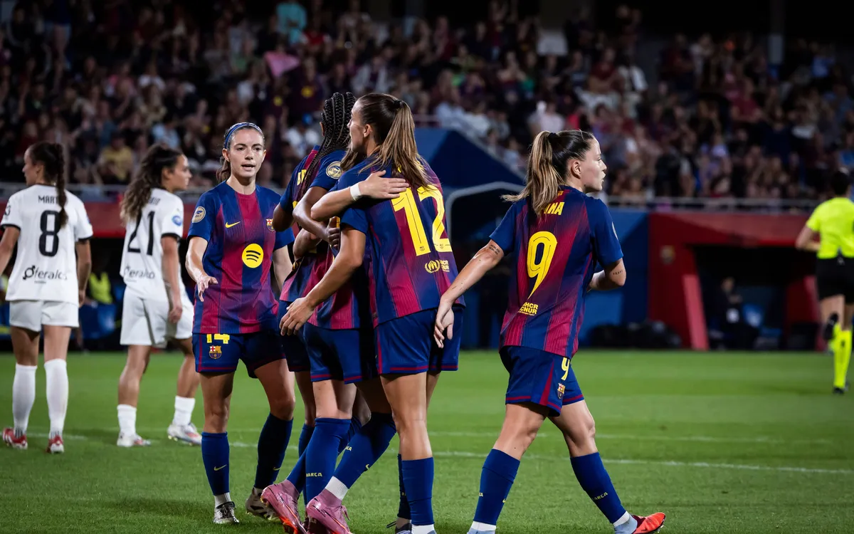 El Barça y el Madrid jugando esta temporada