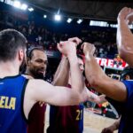 Piña del Barça. Fuente: FC Barcelona Basket