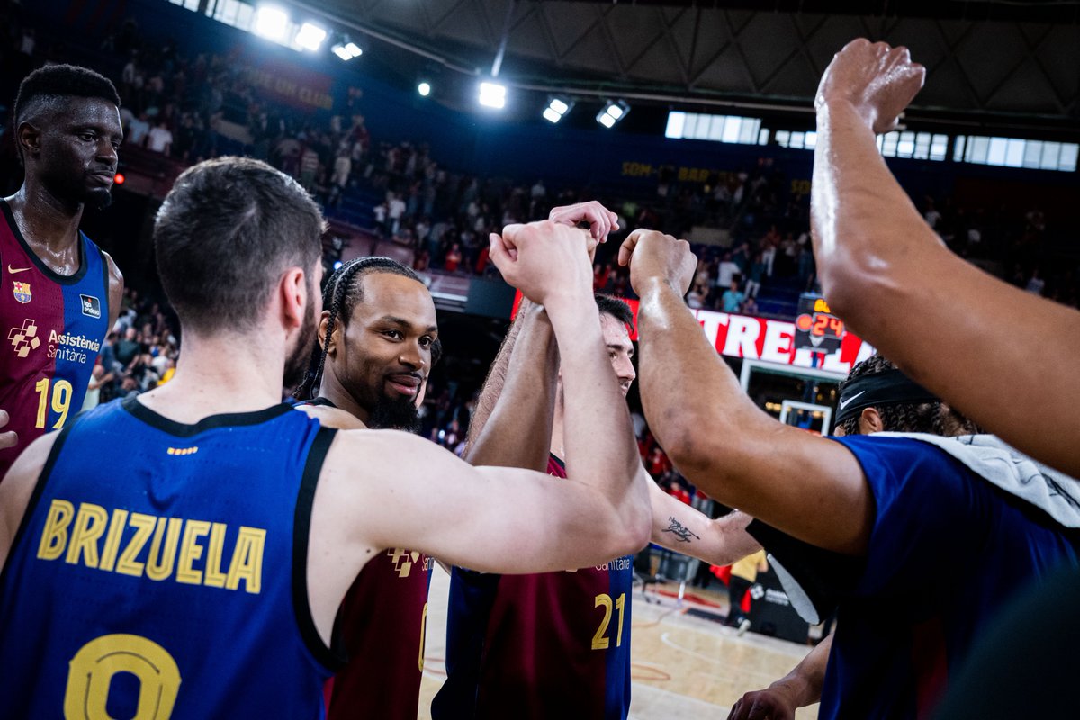 Piña del Barça. Fuente: FC Barcelona Basket