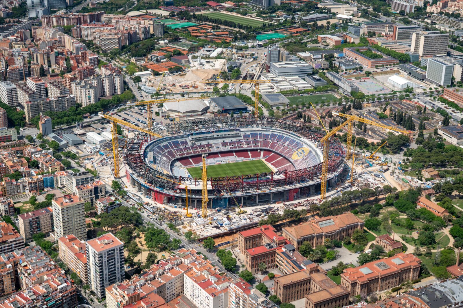 Imágenes del Camp Nou desde el aire