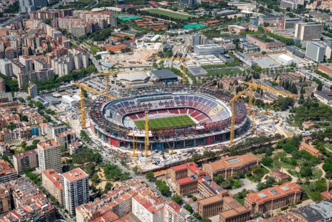 Imágenes del Camp Nou desde el aire