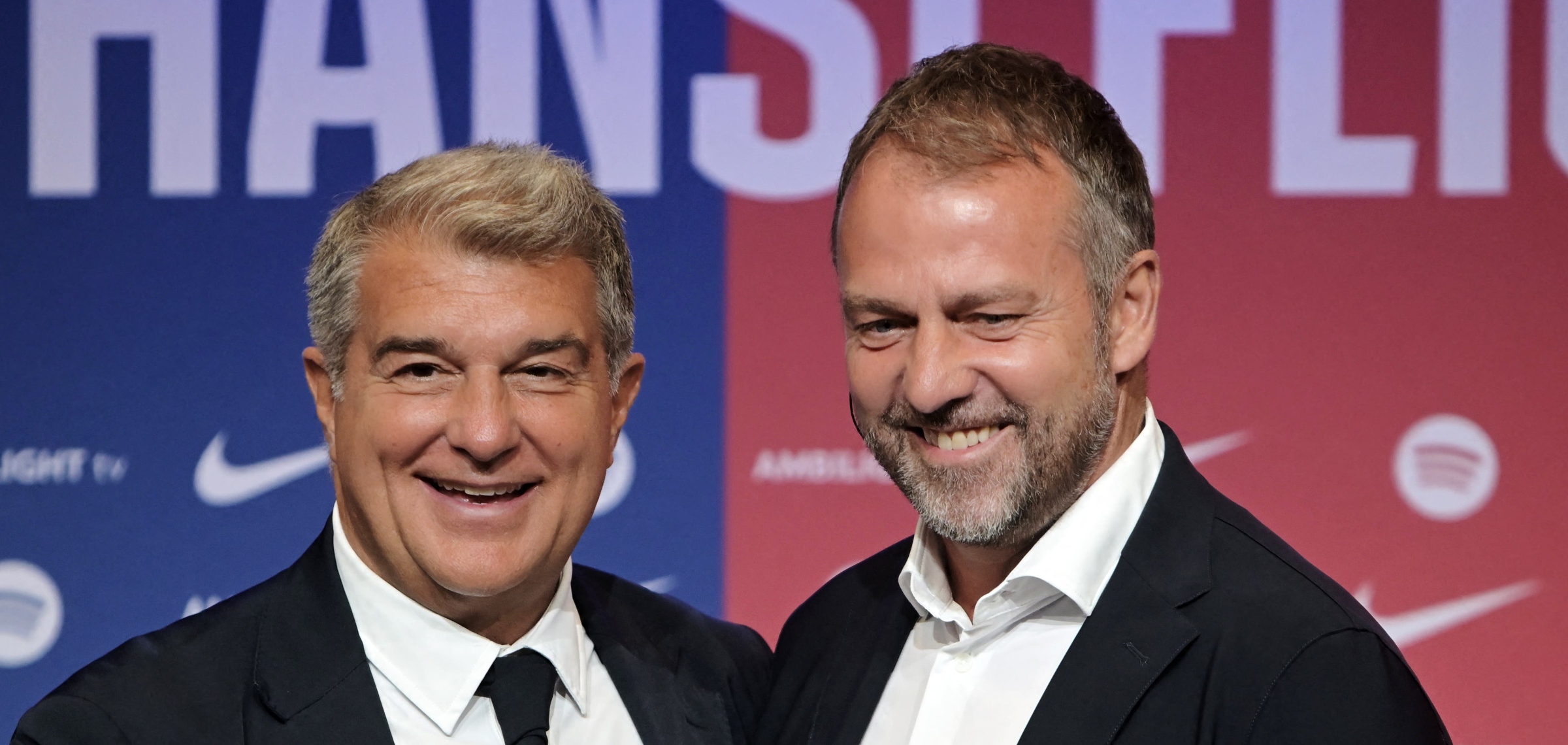 Laporta y Hansi Flick