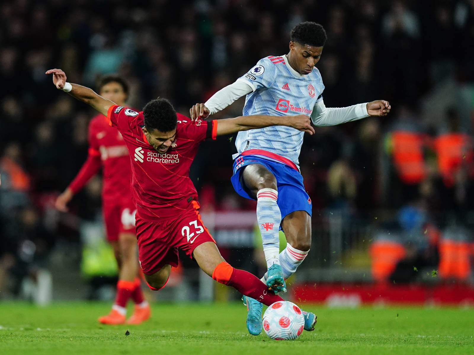 Luis Díaz y Marcus Rashford