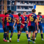 Jugadores del Barça Atlètic