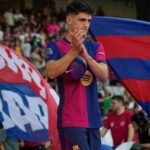 Pau Víctor en la presentación de la plantilla del Barça de la pasada temporada.