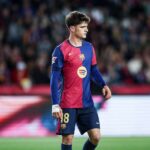 Pau Víctor en un partido con el Barça la pasada temporada