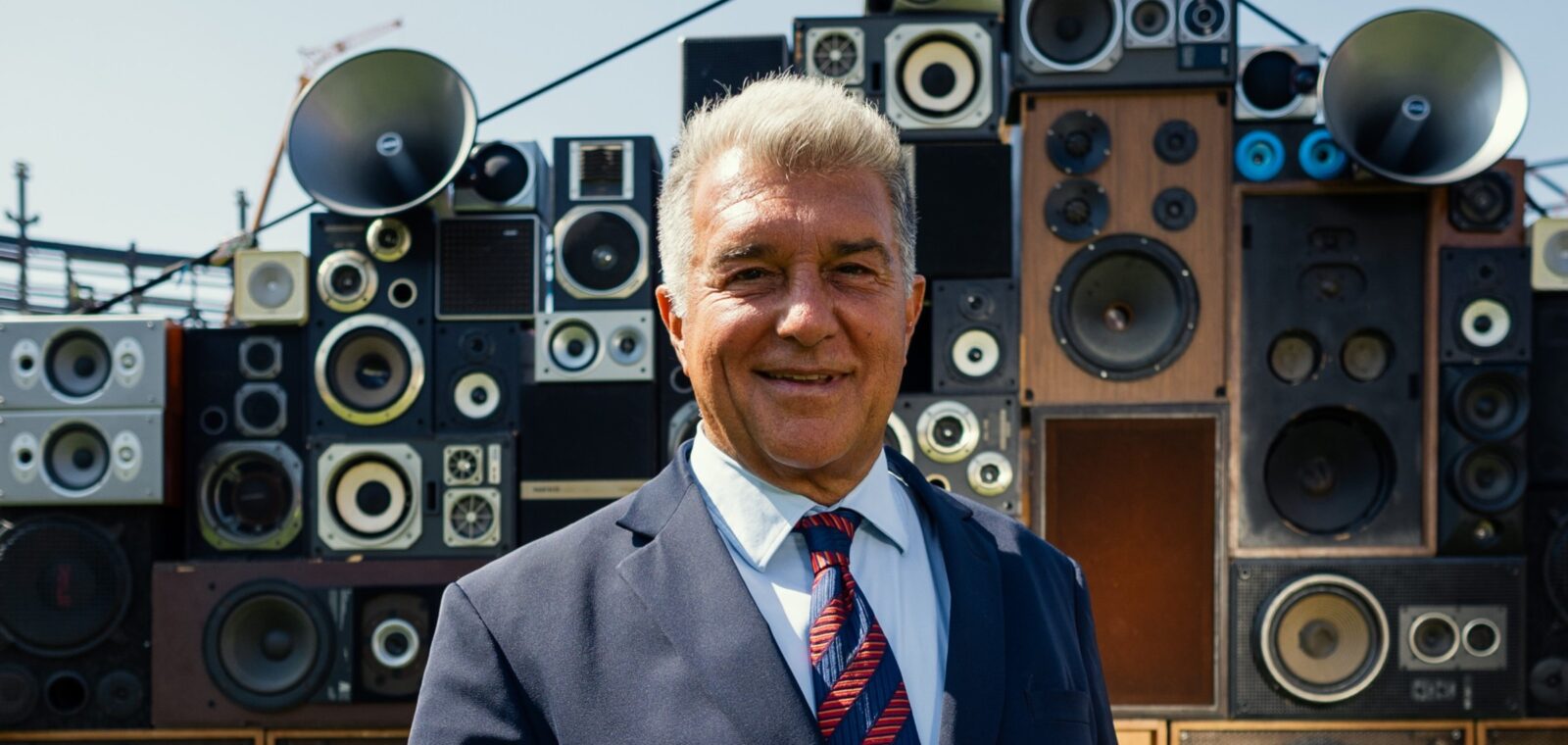 Laporta anunciando el regreso al Camp Nou