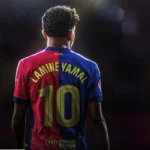 Edit de Lamine Yamal con el 10 a la espalda