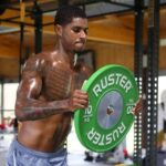 Marcus Rashford entrenando este verano antes de llegar al Barça