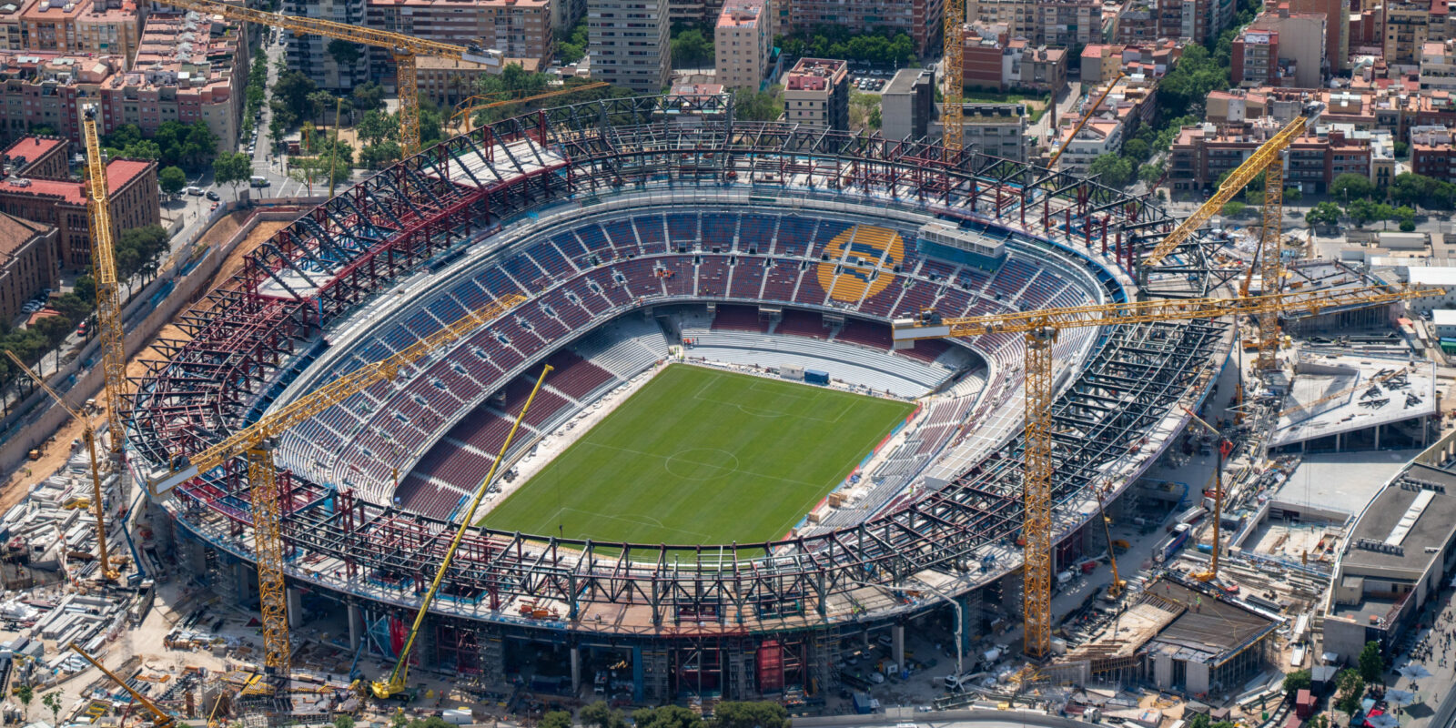 Las obras del Camp Nou.