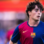 Jan Virgili jugando con el Barça Atlétic la temporada pasada