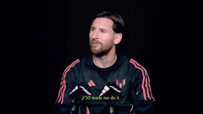 Messi en el spot con Adidas.