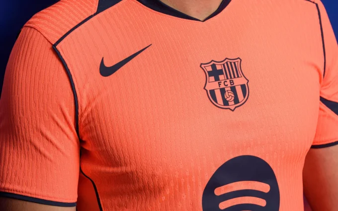 Tercera camiseta Barça Naranja