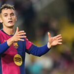 Marc Casadó an partido oficial como jugador del Barça la temporada pasada