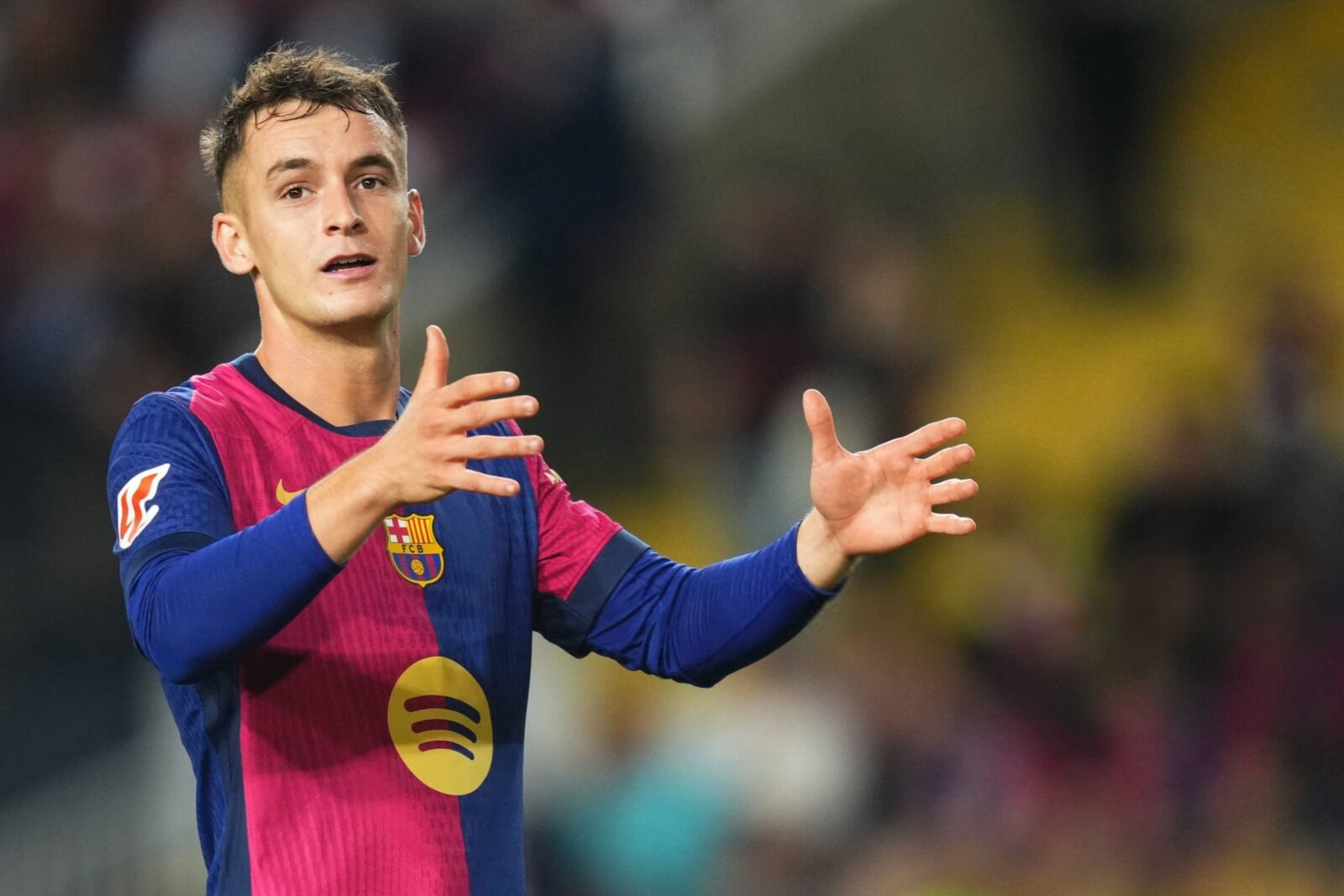 Marc Casadó an partido oficial como jugador del Barça la temporada pasada