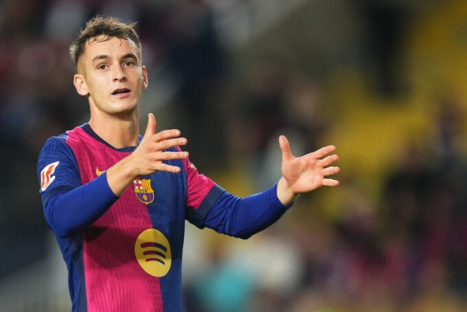 Marc Casadó an partido oficial como jugador del Barça la temporada pasada