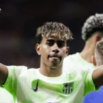 Lamine Yamal en la eliminatoria de semifinales de Champions ante el Inter de Milán