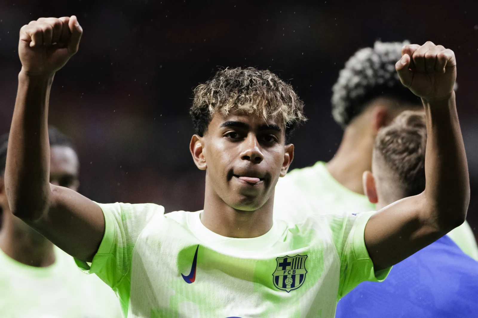 Lamine Yamal en la eliminatoria de semifinales de Champions ante el Inter de Milán