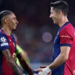 Raphinha y Lewandowski