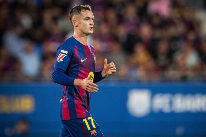 Marc Casadó en el Johan Cruyff ante el Valencia