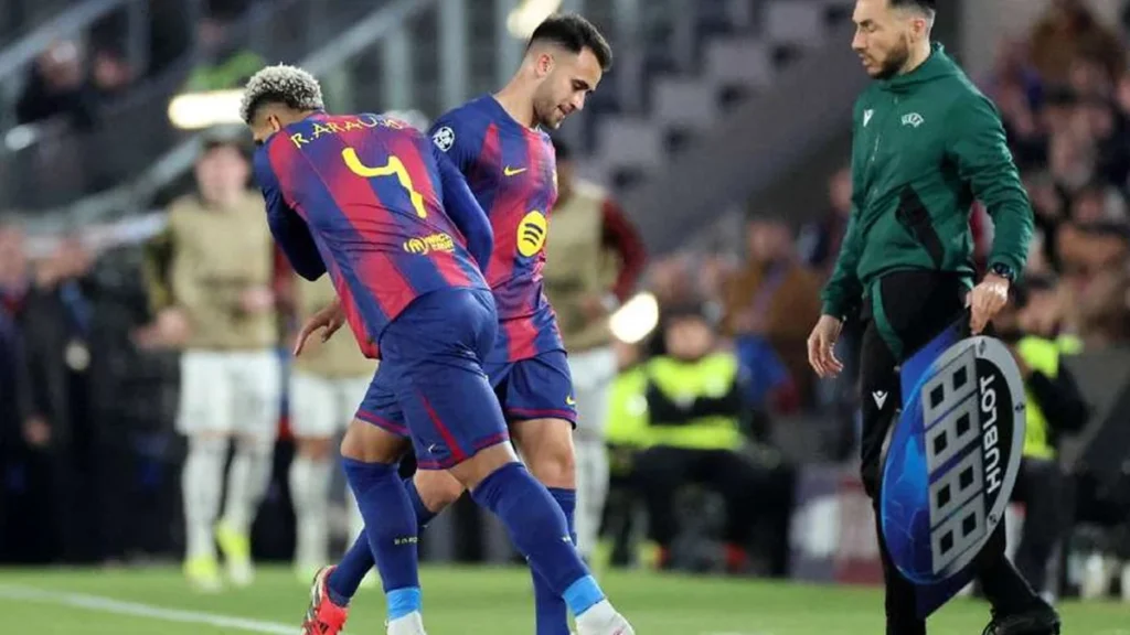 Eric García, lesionado ante el Newcastle