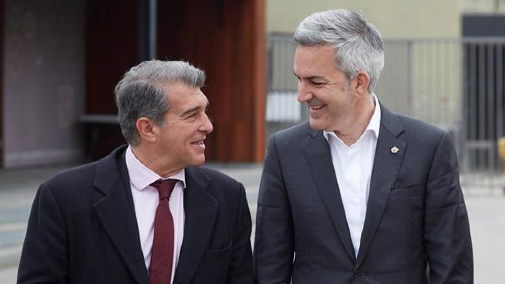Joan Laporta y Víctor Font