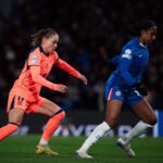 Ewa Pajor, autora del gol azulgrana.