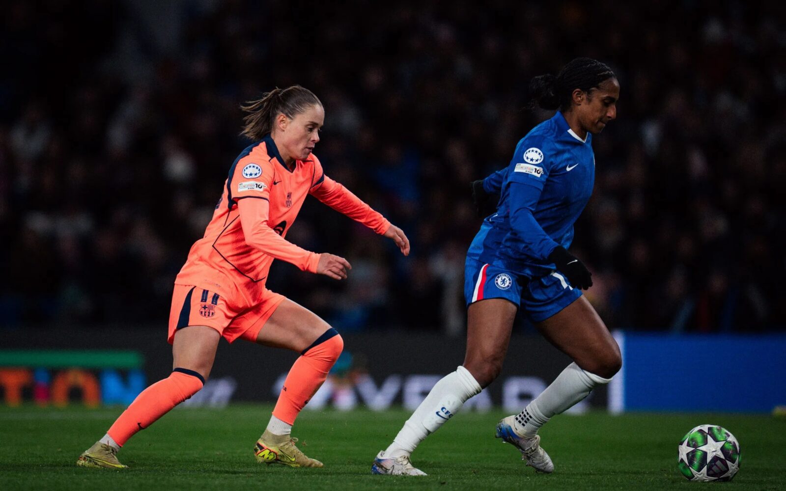 Ewa Pajor, autora del gol azulgrana.