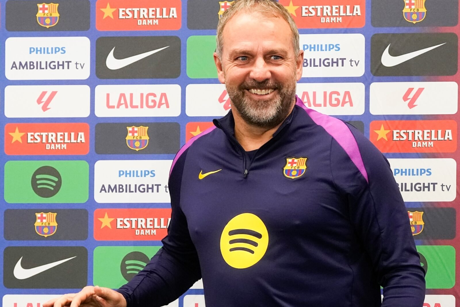 Flick, en la rueda de prensa previa al duelo liguero ante el Getafe. Foto: MARCA