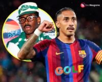 Camiseta del Barça en colaboración con Tyler The Creator con el logo de "GOLF"