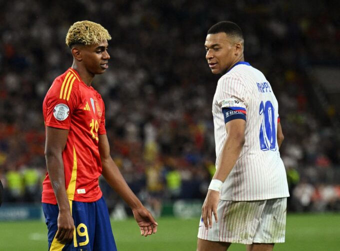 Lamine Yamal y Mbappé.