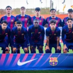 El XI del Barça B ante el Andorra. Foto: FCB