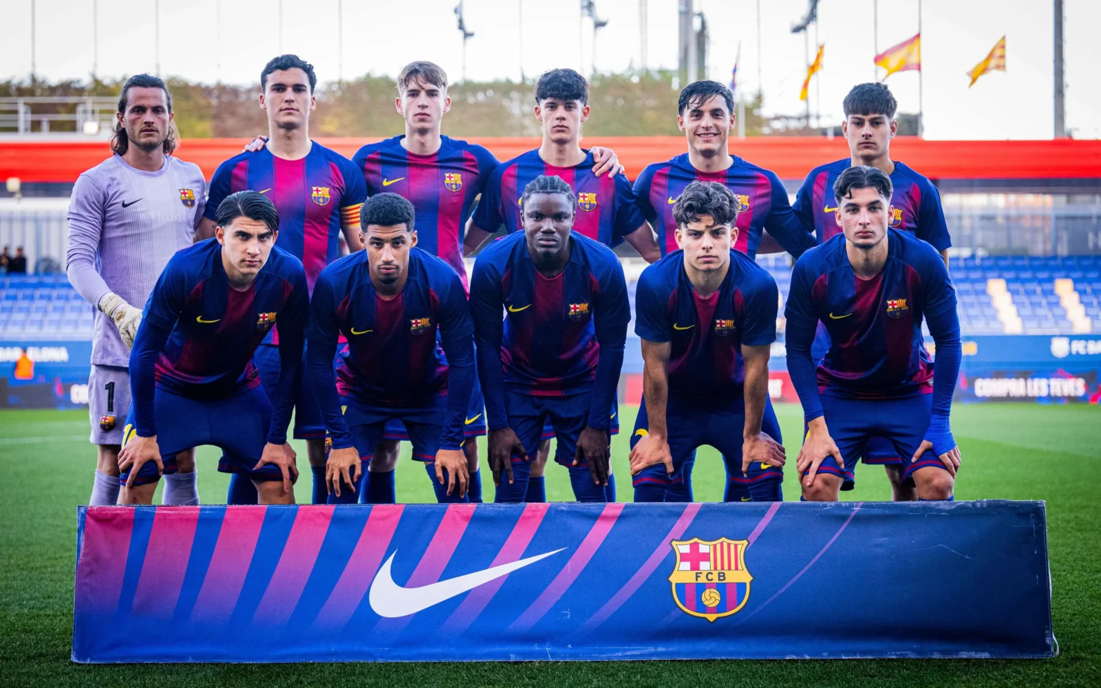 El XI del Barça B ante el Andorra. Foto: FCB