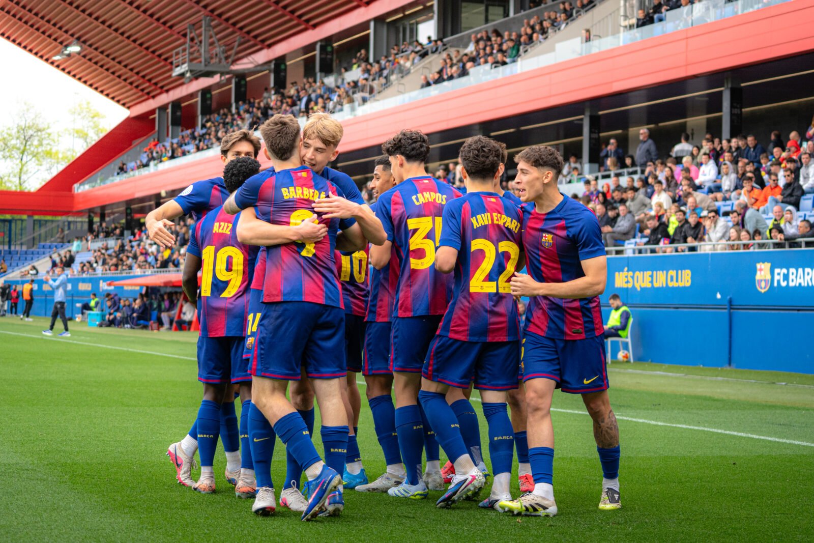 El derbi se queda en el Johan. / SocBlaugrana @Foto.monjo