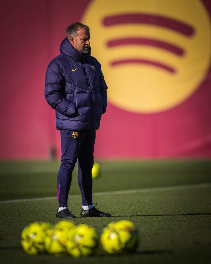 Hansi Flick en Ciutat Esportiva
