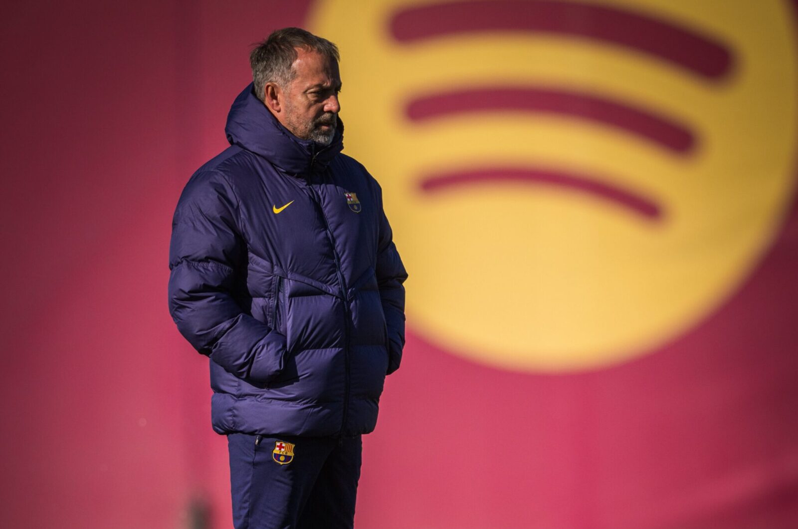 Hansi Flick en Ciutat Esportiva