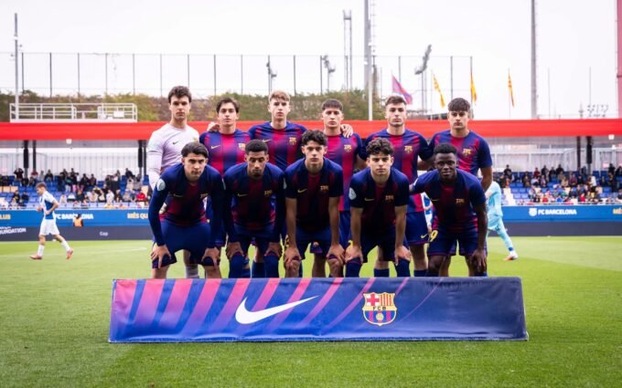 Once inicial del Barça Atlètic