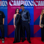 Los jugadores del FC Barcelona junto a su parejas.