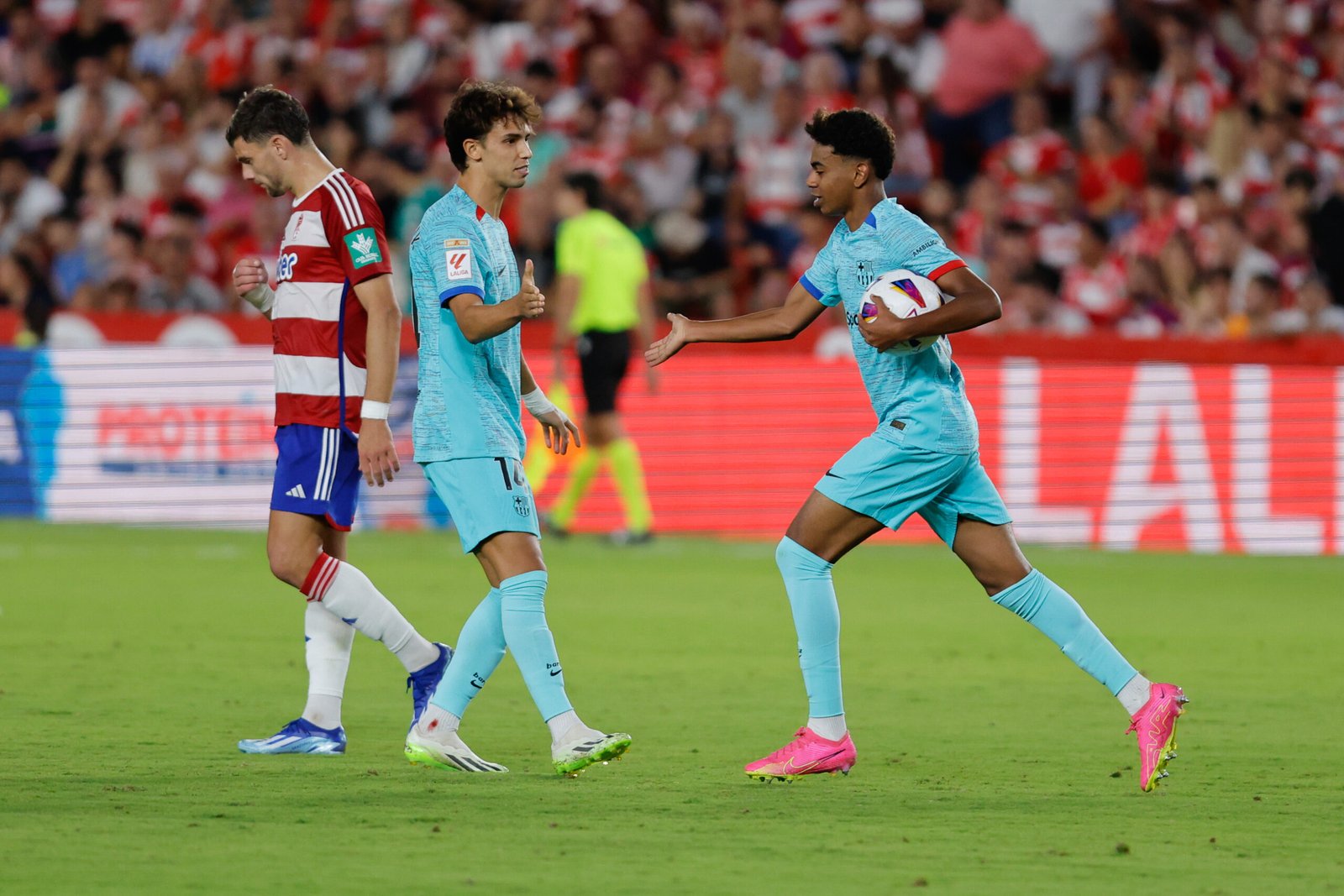 El primer gol de Lamine.
