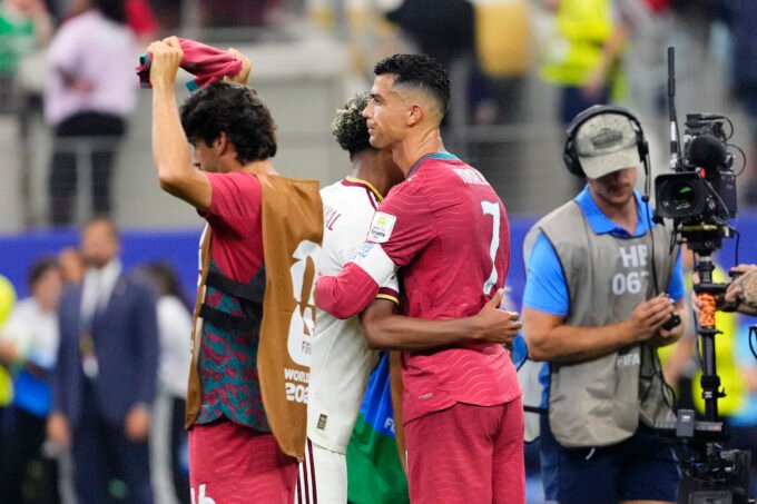 Lamine y Cristiano.