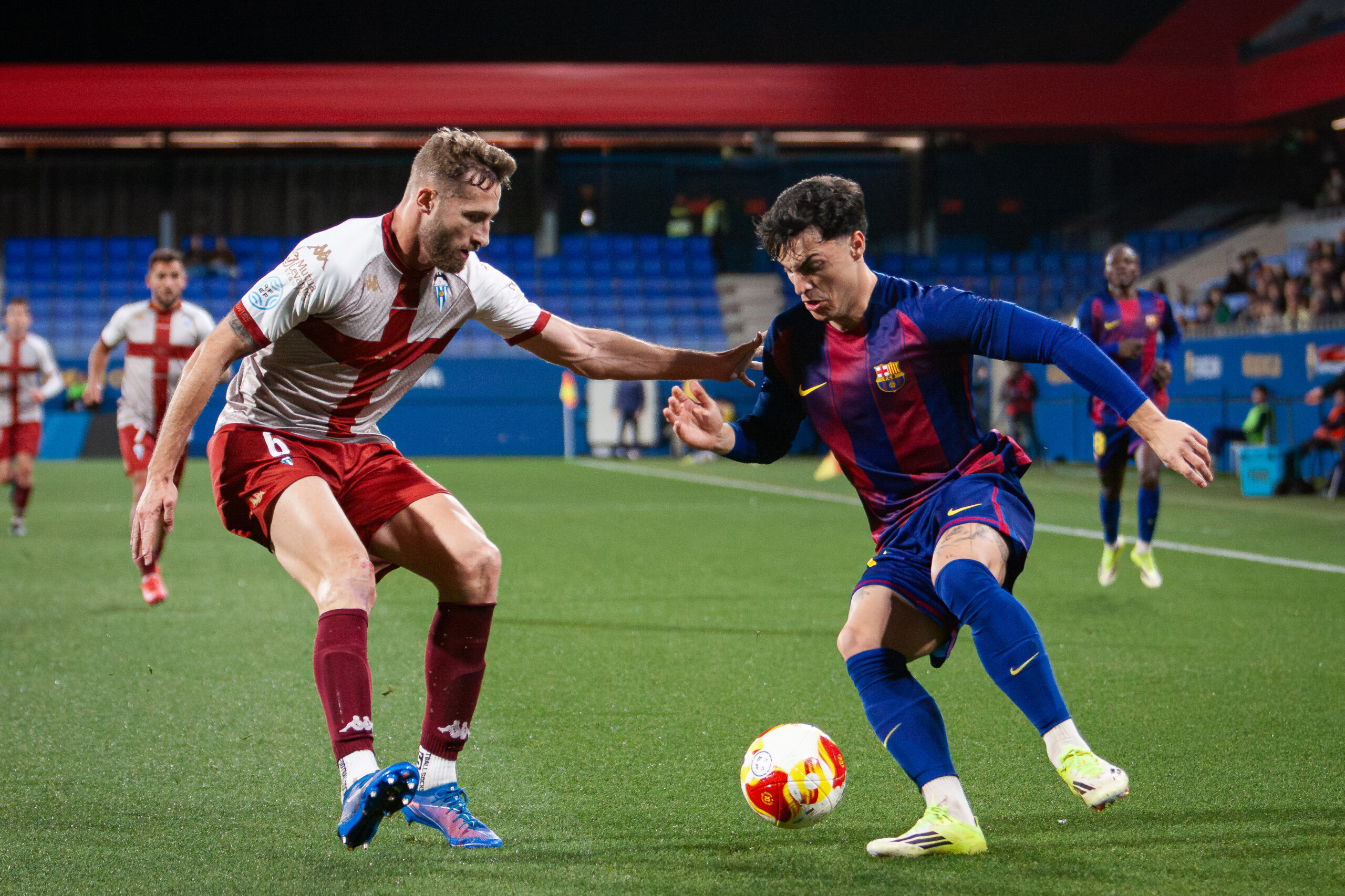 Joaquín Delgado, durante el Barça - Alcoyano. Pere Bru @p.bphoto
