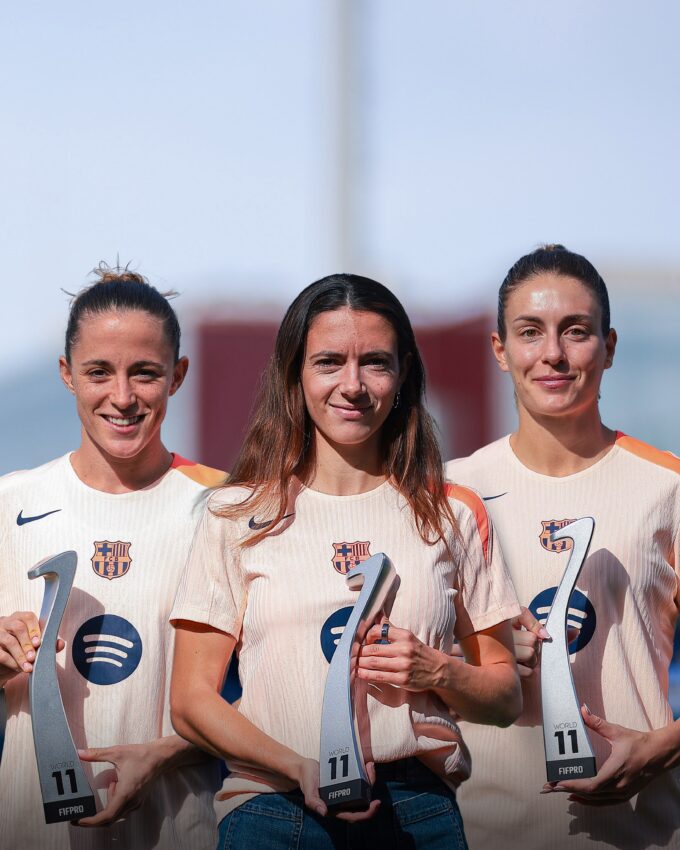 Ona Batlle, Aitana Bonmatí y Alexia Putellas.
