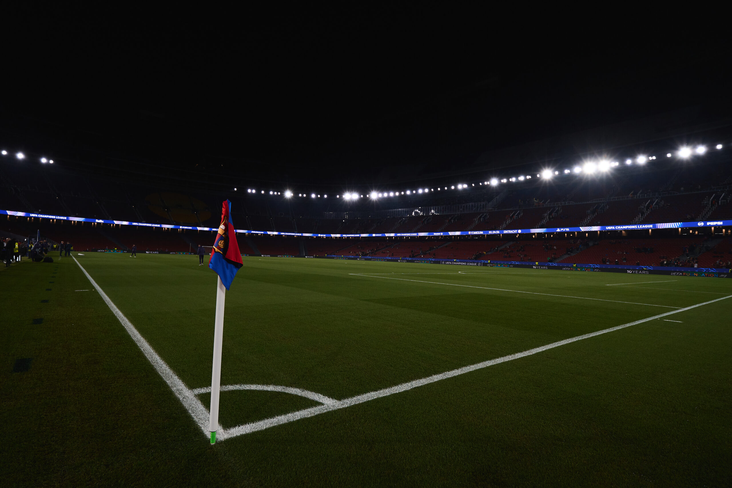 La calma en el Camp Nou antes de recibir al Cophenhague. Foto: SocBlaugrana/@gerardfrancophoto