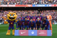 El once blaugrana contra el Oviedo.