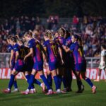 El FC Barcelona en su último partido de UEFA Women’s Champions League.