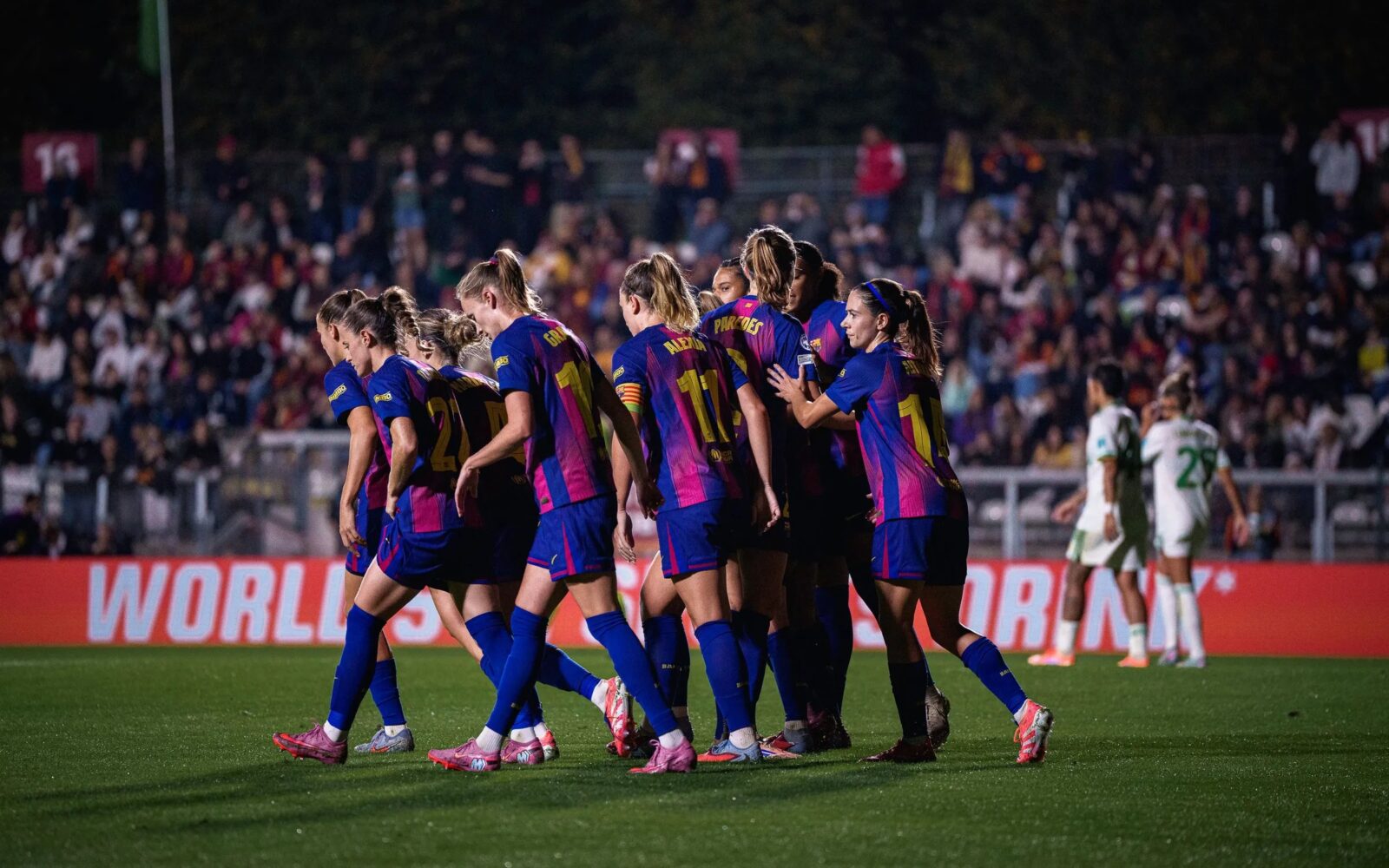 El FC Barcelona en su último partido de UEFA Women’s Champions League.