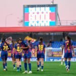 Esmee Brugts celebrando un gol. Fuente: FC Barcelona