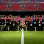 Mapi León en su adiós al FC Barcelona