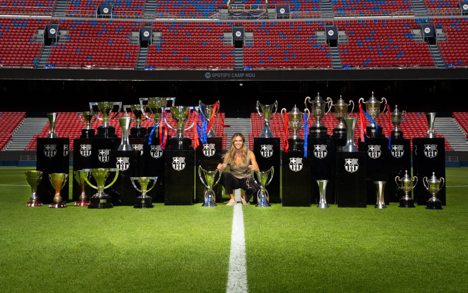Mapi León en su adiós al FC Barcelona