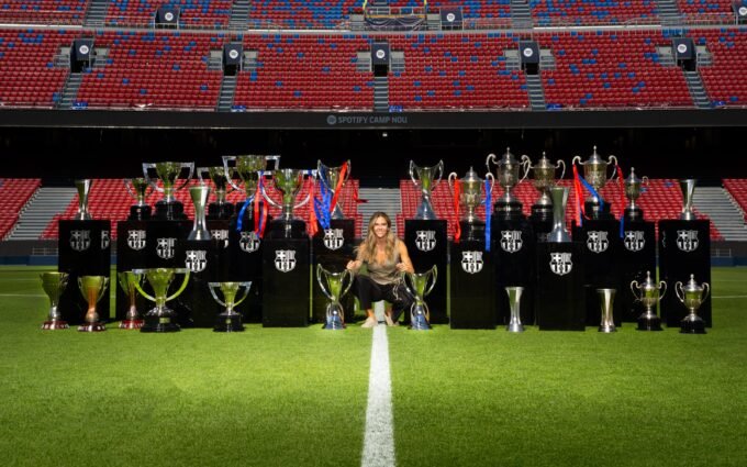 Mapi León en su adiós al FC Barcelona